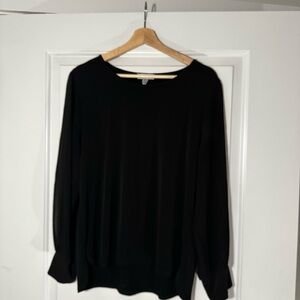 Calvin Klein Black Long Sleeve Top
